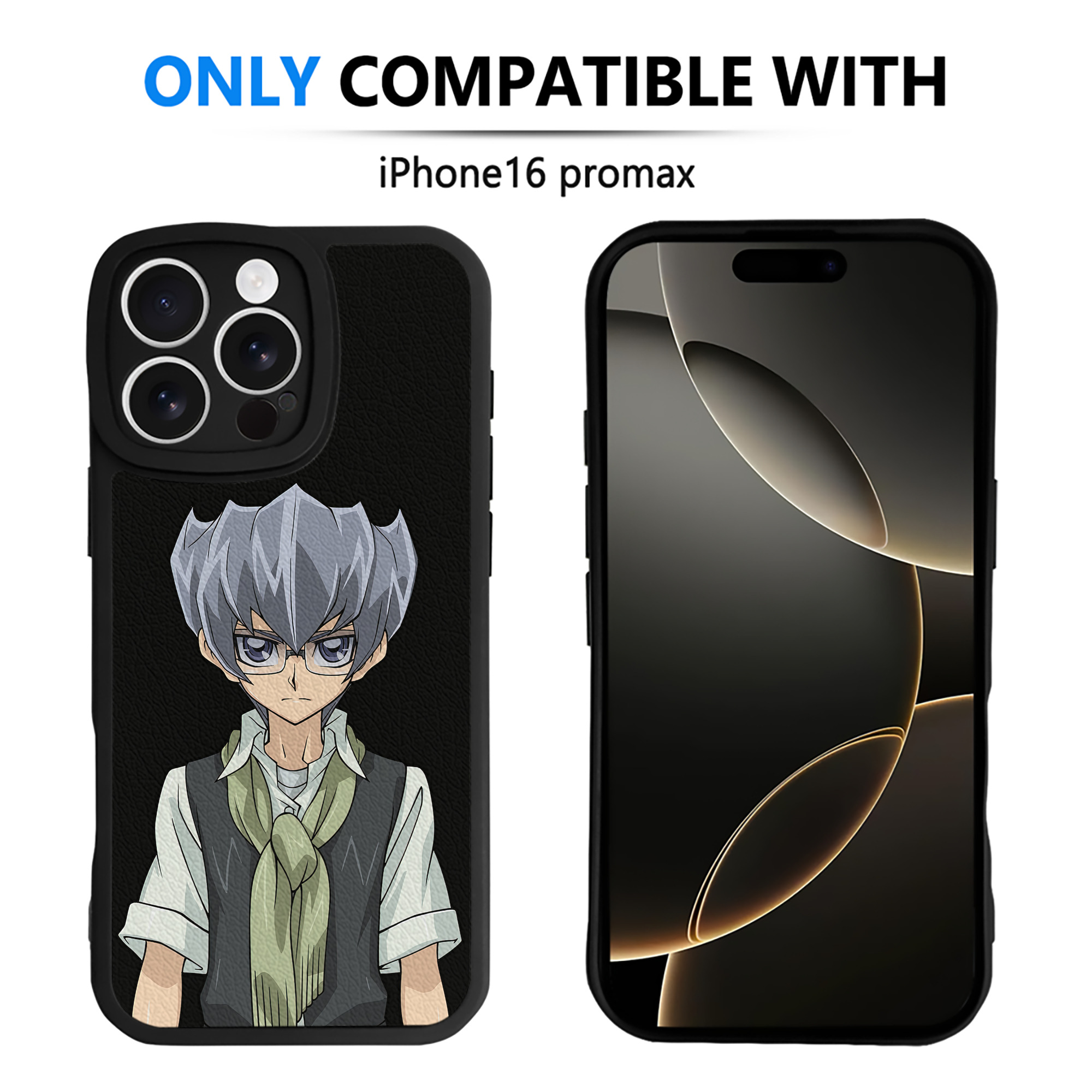 （画像用） 遊☆戯☆王 Yu-Gi-Oh! 【iPhone 16シリーズ対応】シリコンスマホケース（レザー調） 材質：シリコン